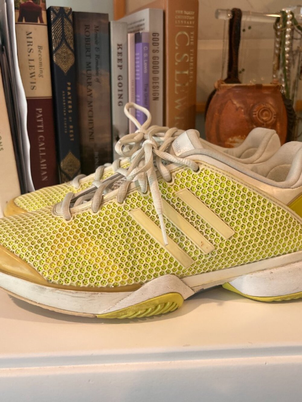 Adidas Stella McCartney Barricade Athletic Women's Tennis Shoe Sneaker Yellow -7